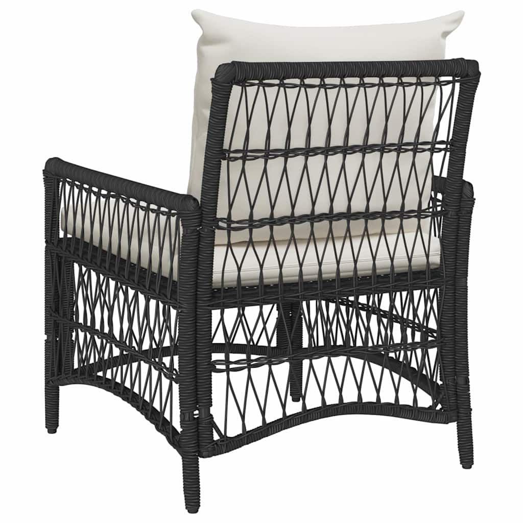 Gartenstuhl Schwarz 60 x 70 x 78 cm Poly-Rattan